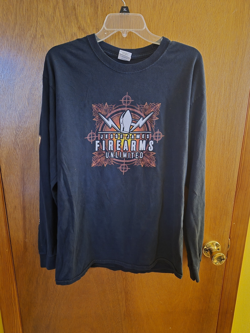 Jesse James Firearms NHRA Collab. Front,back and sleeve hits.Tee Large Vintage